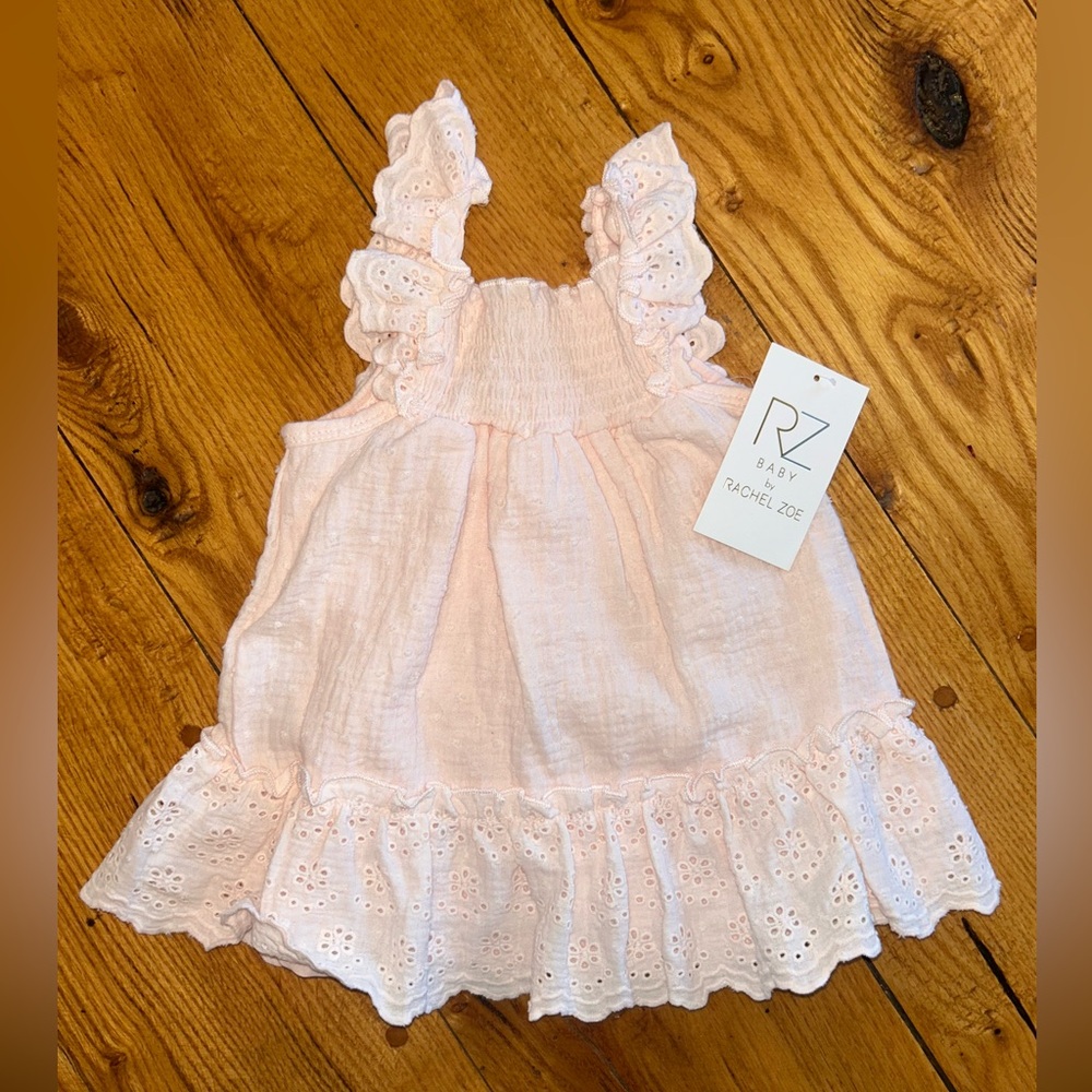 Rachel Zoe Light Pink Eyelet Dress